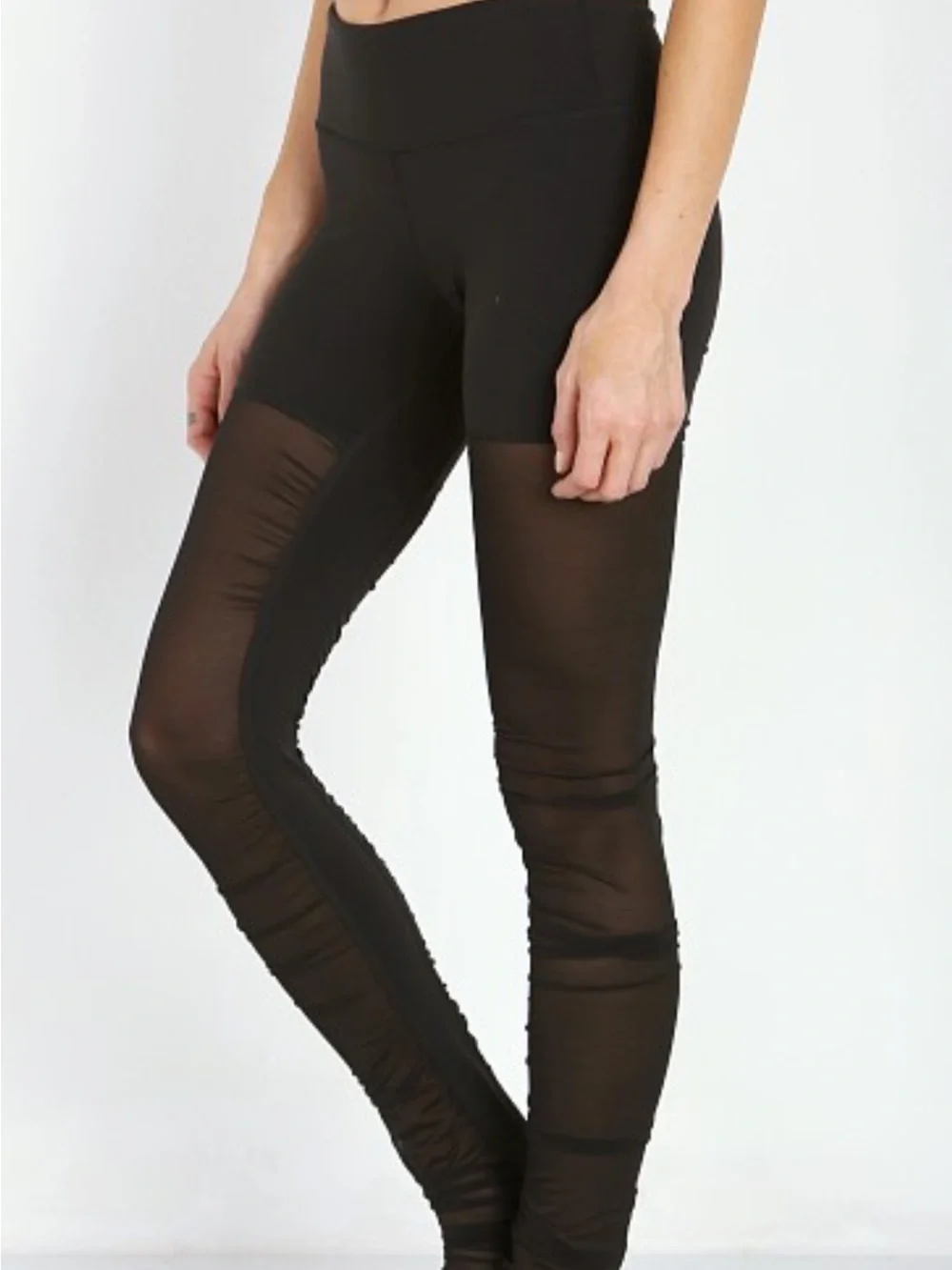 ALO Yoga Black Goddess Mesh Leggings